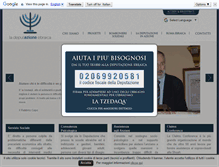 Tablet Screenshot of deputazioneebraica.com